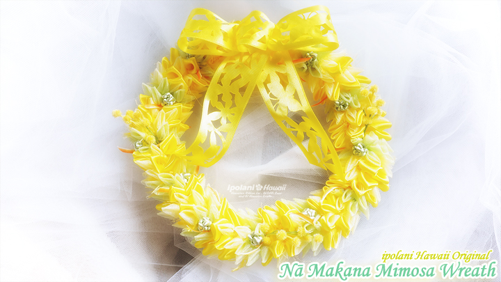 Nā Makana Mimosa Wreath - ipolani Hawaiiオリジナル